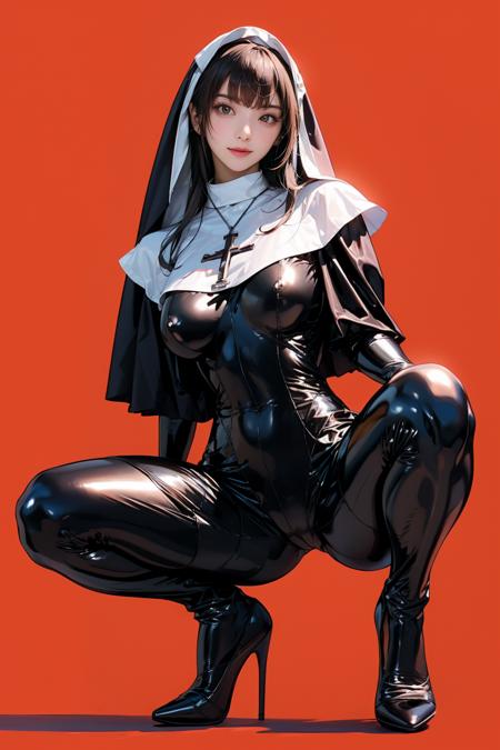 Latex Nun Black (Pony / SD1.5)