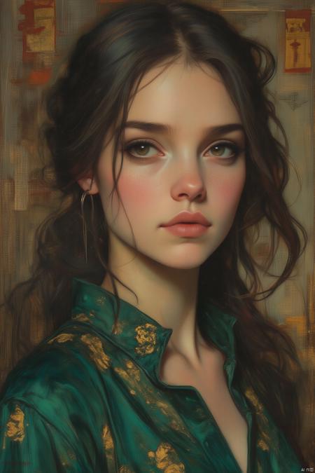 OB半写实肖像画 Semi-realistic portrait painting.