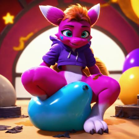 Sitting on a Balloon for PonyDiffusionXL v6