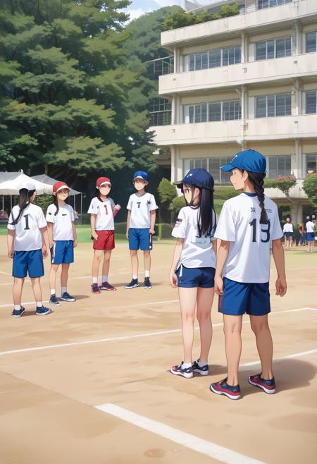 学校の校庭 School grounds PONY