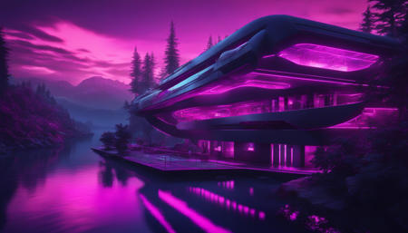 Futuristic Nature House Concept Art (VW Style)