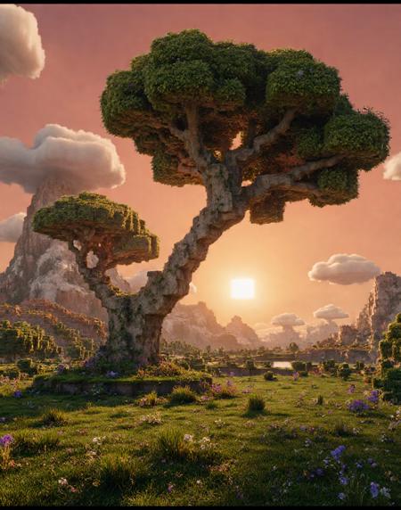 Minecraft Movie Flux Lora - by Lâm Panda