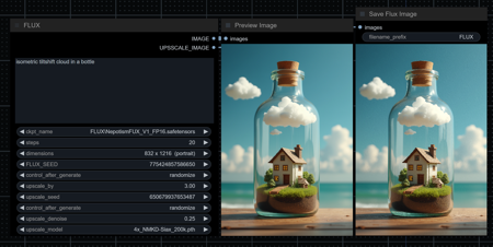 Bobs Workflows: FLUX | UPSCALE | LORA | IMG2IMG | GGUF版本FLUX [UPSCALE-AIO] (ID: 692123)