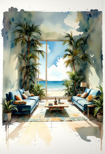 Watercolor painting