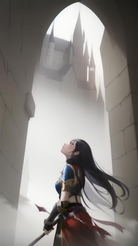 hazy background
