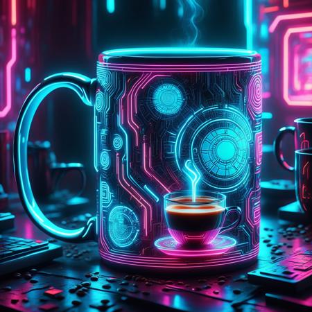 Glowing Neon Cyberpunk XL