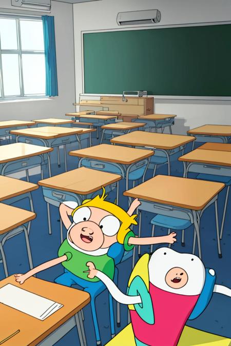 Adventure Time cartoon style