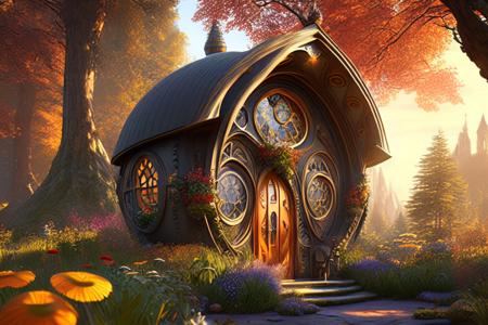 Better Hobbit House - fantasy cottage in the style of Lord of The Rings