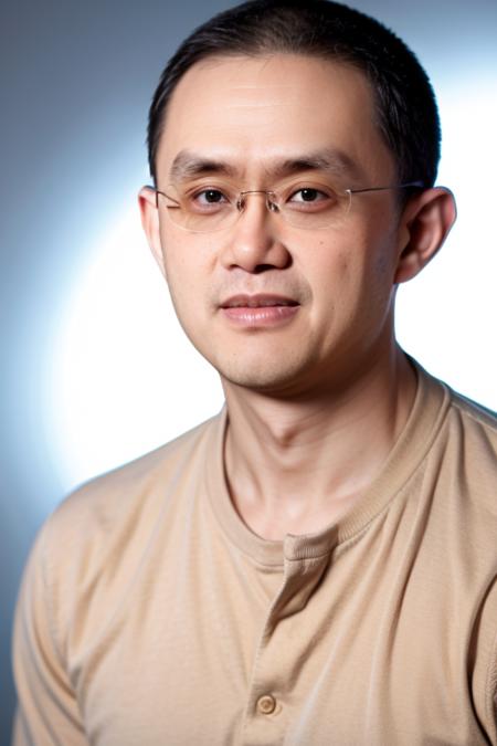 一个酷似赵长鹏的男人 binance changpeng.ZHAO（CZ)