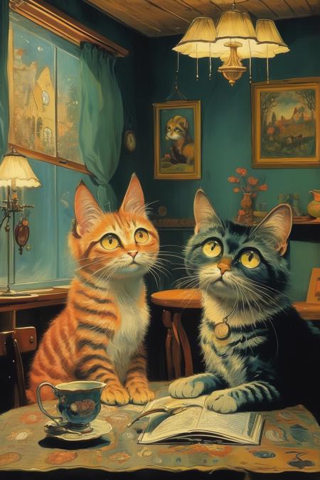 style of Louis Wain 120