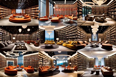 XSArchi_125图书馆+书房（家装）Library + Study (Home decoration)