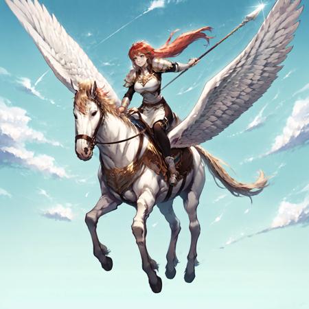 Pegasus knight / ペガサスナイト (Fire Emblem) Pony/Flux/IL