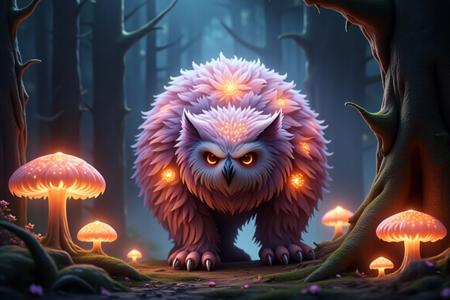 Magic creatures: Owlbears! Flux