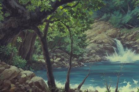 Princess Mononoke - Scenery / Background Style ( Ghibli )