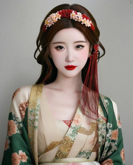 花想容-LoRA-汉服&唐装&簪花/真实系/Hanfu&Ttraditional Chinese clothing/Realistic