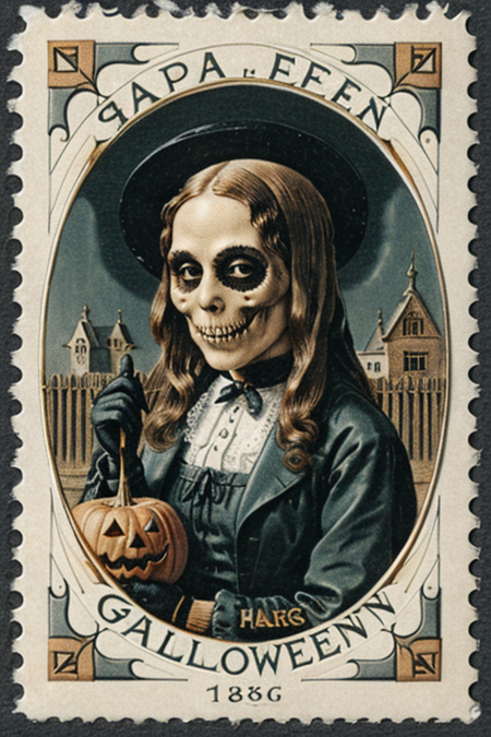 Halloween postcards from the early 1900s
