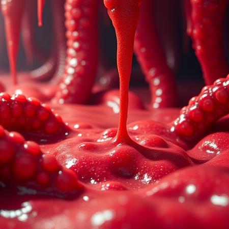 Red Slime Silver Tentacles - FLUX