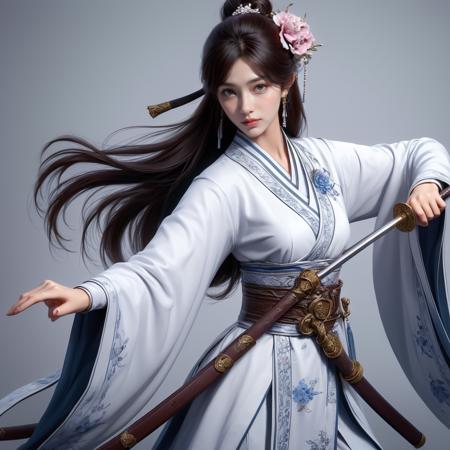 Chinese female swordsman