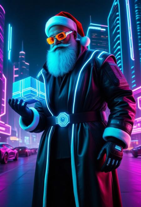 Cyberpunk Santa Claus