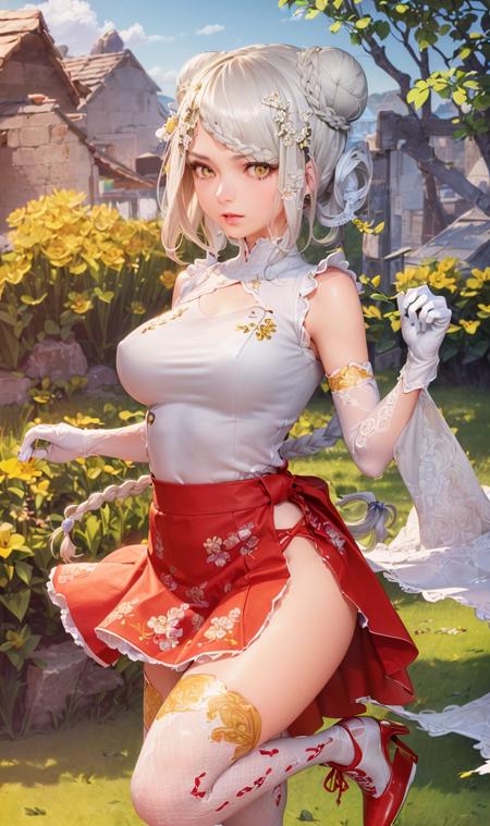 战舰少女r-重庆-曙光女神(Aurora)-绯衣金带服饰