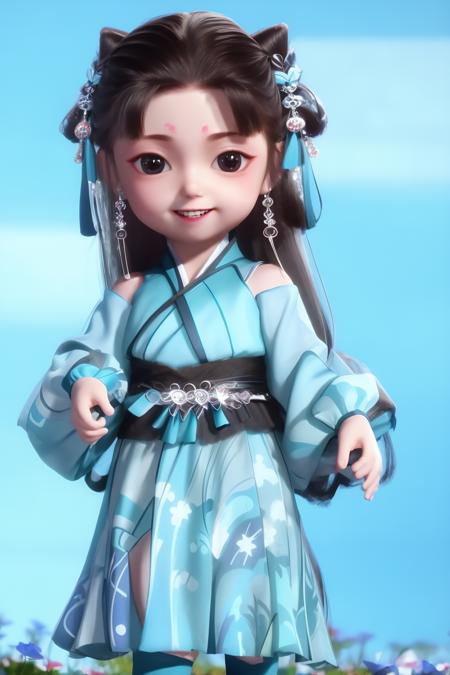 anime--character-LanLinge-Q——动画《师兄啊师兄》-- 蓝灵娥-Q版