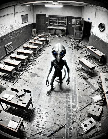 Alien CCTV SDXL