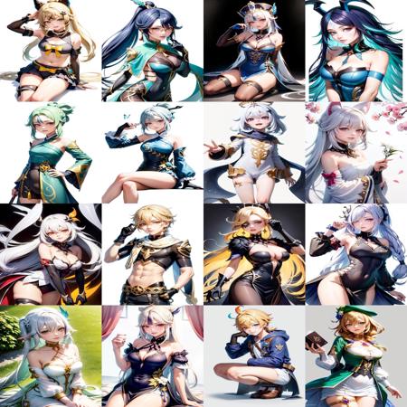（SD1.5）All characters Genshin Impact ( 124 characters) 原神全角色124位