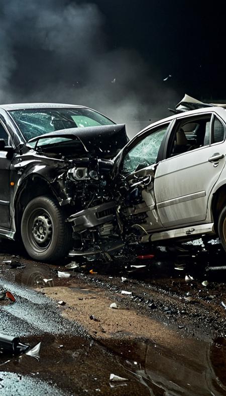 Car crash SDXL