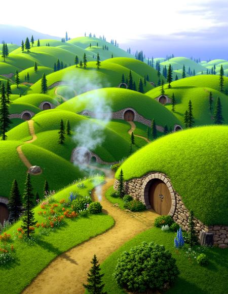 Tolkien's Middle Earth - Ted Nasmith style (Flux)