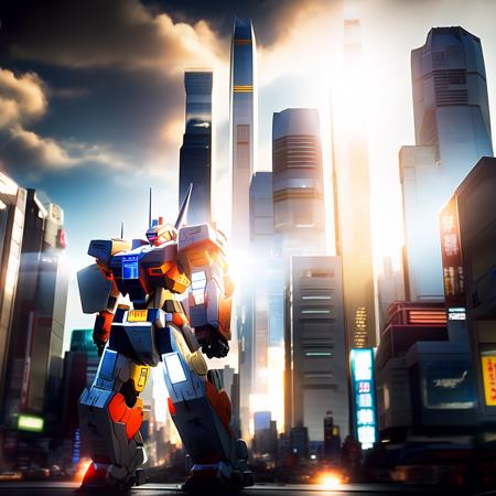 djz Gundam Cityscape
