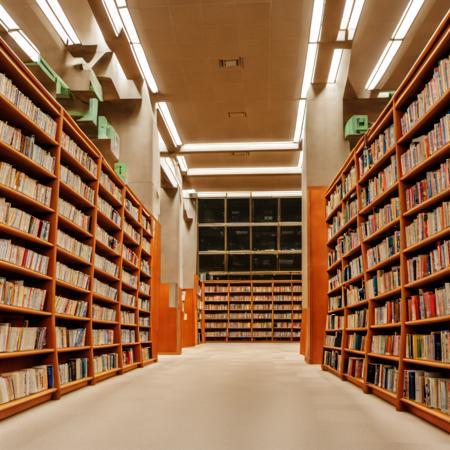 図書館 library SDXL