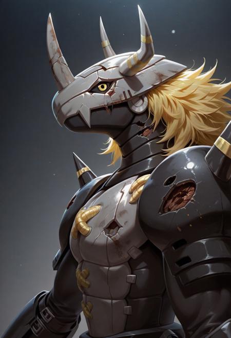 BlackWarGreymon: Jet-black Virus Dragon | ブラックウォーグレイモン (Digimon) [Illustrious & Pony]