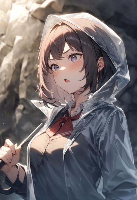 transparent raincoat / 透明レインコート / 透明カッパ