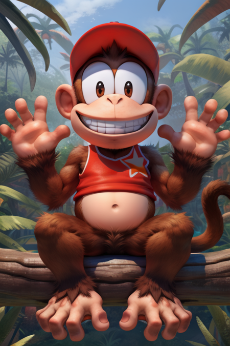 Diddy Kong (Donkey Kong Series), Furry Character LoRA