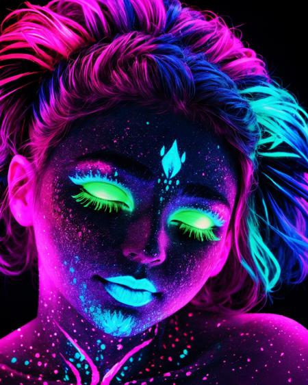 Blacklight UV (SD 1.5) art style lora