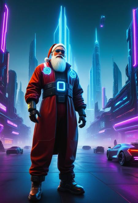 Cyberpunk Santa Claus