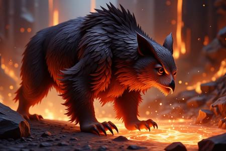 Magic creatures: Owlbears! Flux