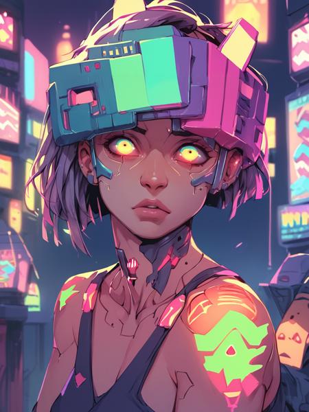 Vibrant Vaporwave Style - PonyXL版本v2.0 (ID: 700820)
