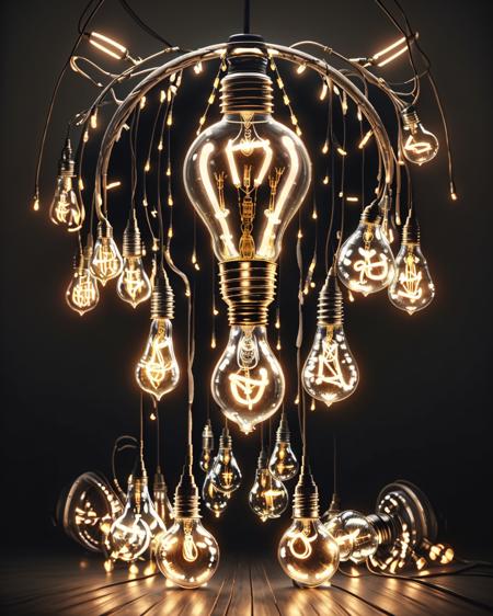 Lightbulb Style [LoRA 1.5+SDXL]