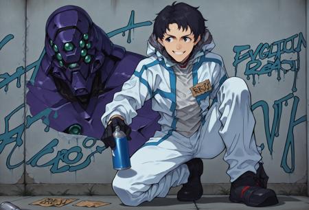 Ryoji Kaji (Father and Son) 2 characters - Neon Genesis Evangelion