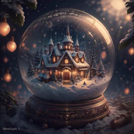 Christmas crystal ball