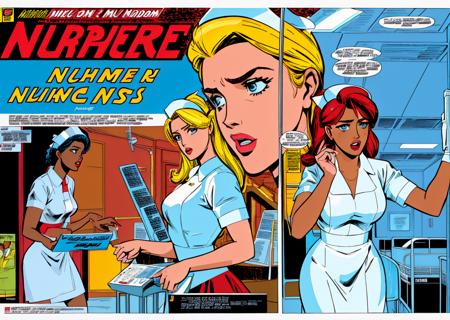 Nurse Comic Generator (EXTREMELY SILLY LoRA EXPERIMENT)