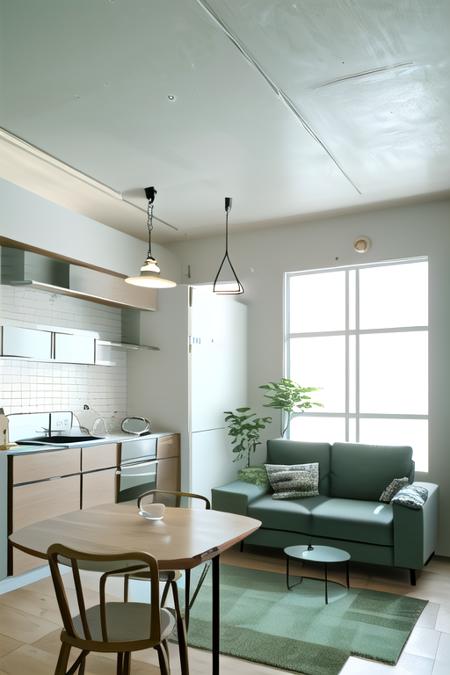 日本の住宅のLDK (living room & dining room & kitchen) SD15