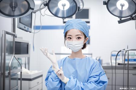 Surgeon Pulling Gloves