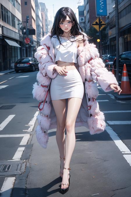 fur coat set