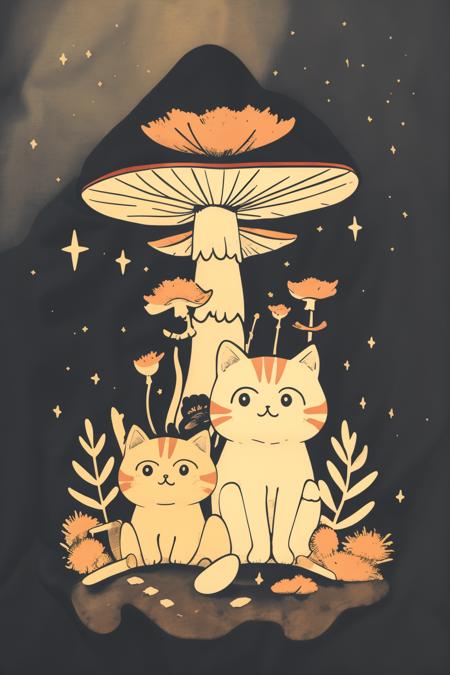 A strange combination of cat and mushroom - tangbohu 10