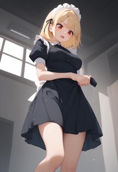 [SDXL&Pony] wringing clothes / 裾絞り / シャツ絞り版本Pony v1.0 (ID: 720161)