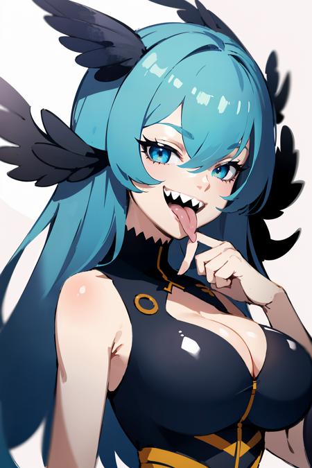 Sharp teeth (stylized, bigger teeth)
