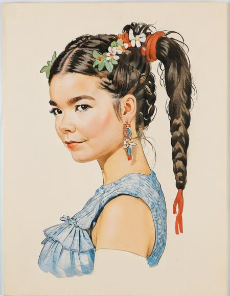 Children book illustration - Elsa Beskow Style - SDXL 1.0