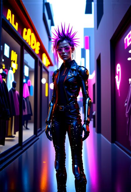 Moxie Punk (Scifi Detailer + Punk Content)版本SD 3.5 Large v1.0 (ID: 1157755)